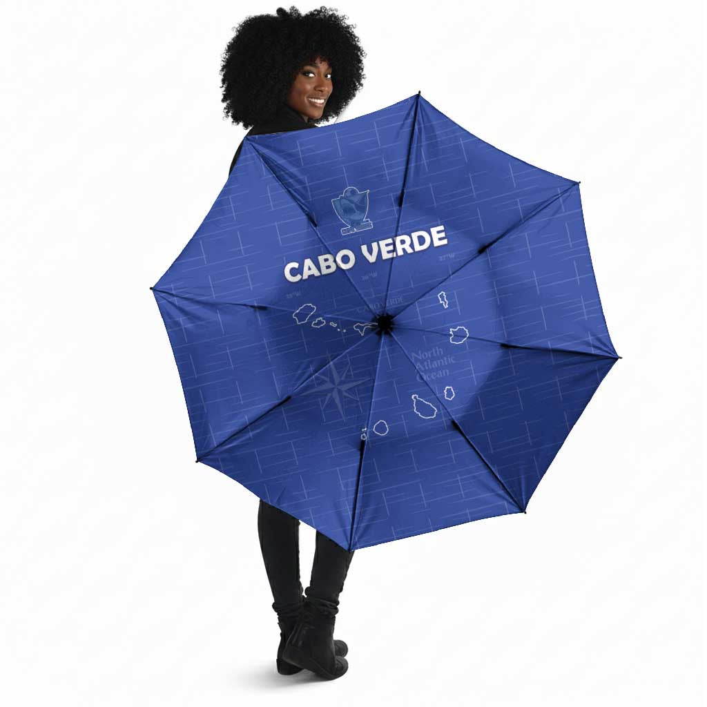 Cape Verde Football Umbrella Come On Tubaroes Azuis - Blue