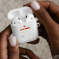 Cape Verde Football AirPods Case Come On Tubaroes Azuis - White