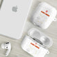 Cape Verde Football AirPods Case Come On Tubaroes Azuis - White