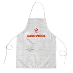Cape Verde Football Apron Come On Tubaroes Azuis - White