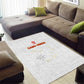 Cabo Verde Football Area Rug Go Tubaroes Azuis Go - White - African Pride