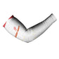 Custom Cape Verde Football Arm Sleeves Come On Tubaroes Azuis - White