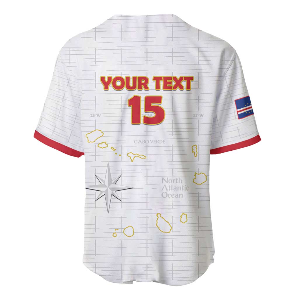 Custom Cabo Verde Football Baseball Jersey Go Tubaroes Azuis Go - White - African Pride