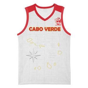 Custom Cabo Verde Football Basketball Jersey Go Tubaroes Azuis Go - White - African Pride