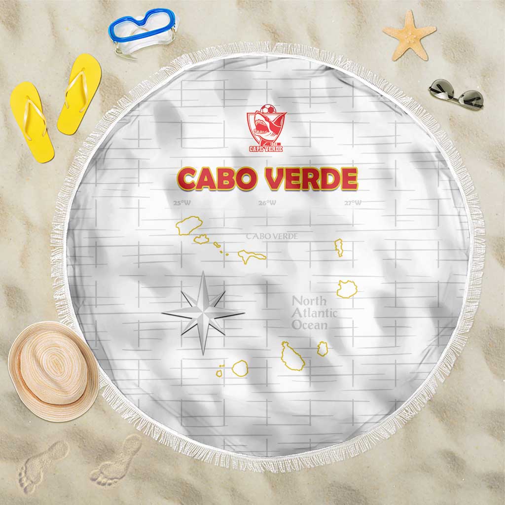 Cabo Verde Football Beach Blanket Go Tubaroes Azuis Go - White - African Pride