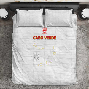 Cabo Verde Football Bedding Set Go Tubaroes Azuis Go - White - African Pride
