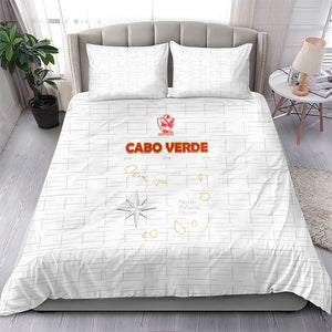 Cabo Verde Football Bedding Set Go Tubaroes Azuis Go - White - African Pride