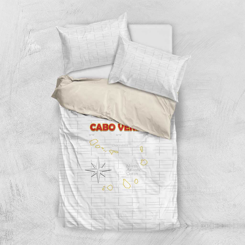 Cabo Verde Football Bedding Set Go Tubaroes Azuis Go - White - African Pride