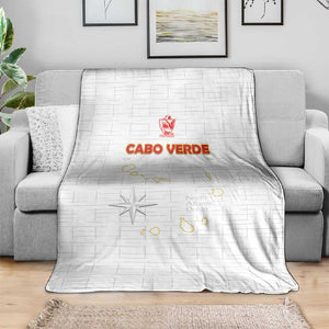 Cabo Verde Football Blanket Go Tubaroes Azuis Go - White - African Pride