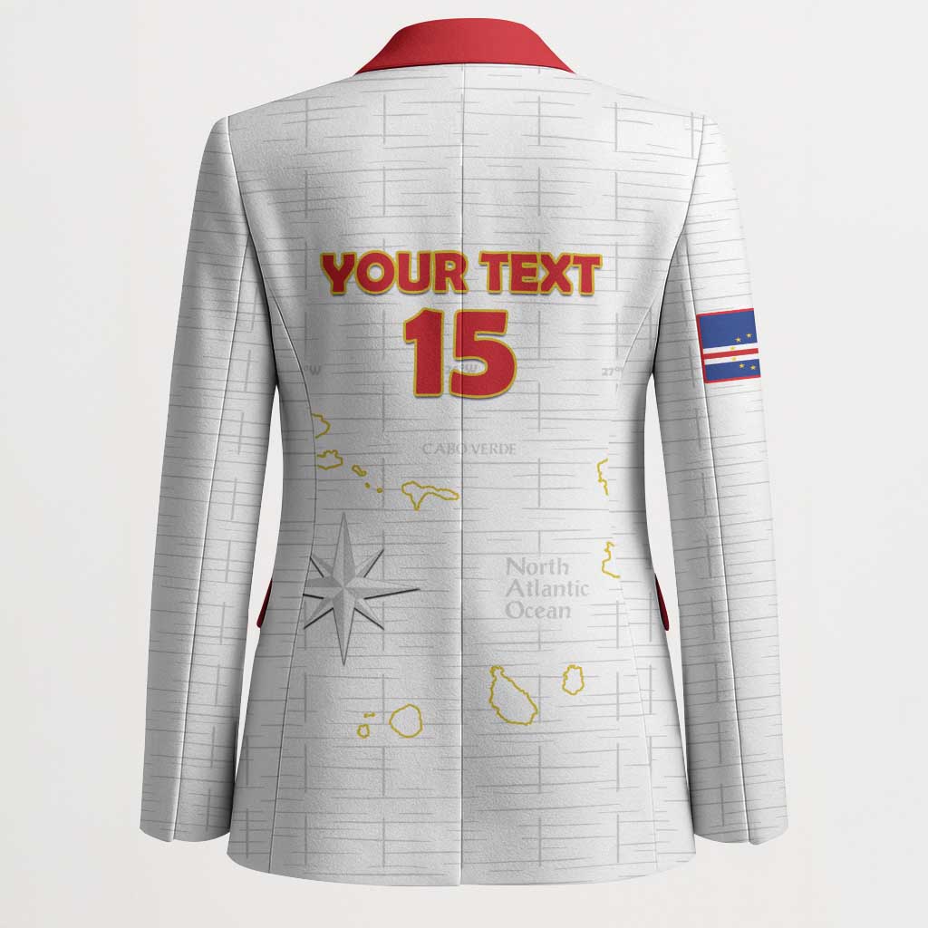 Custom Cape Verde Football Blazer Come On Tubaroes Azuis - White