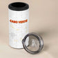 Custom Cabo Verde Football 4 in 1 Can Cooler Tumbler Go Tubaroes Azuis Go - White - African Pride