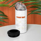 Custom Cabo Verde Football 4 in 1 Can Cooler Tumbler Go Tubaroes Azuis Go - White - African Pride
