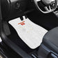 Custom Cabo Verde Football Car Mats Go Tubaroes Azuis Go - White - African Pride