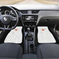Custom Cabo Verde Football Car Mats Go Tubaroes Azuis Go - White - African Pride