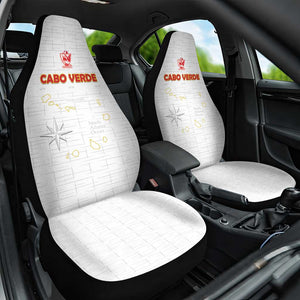 Cabo Verde Football Car Seat Cover Go Tubaroes Azuis Go - White - African Pride