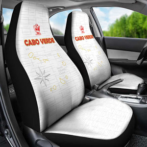 Cabo Verde Football Car Seat Cover Go Tubaroes Azuis Go - White - African Pride
