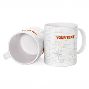 Custom Cape Verde Football Ceramic Mug Come On Tubaroes Azuis - White