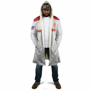 Custom Cape Verde Football Cloak Come On Tubaroes Azuis - White