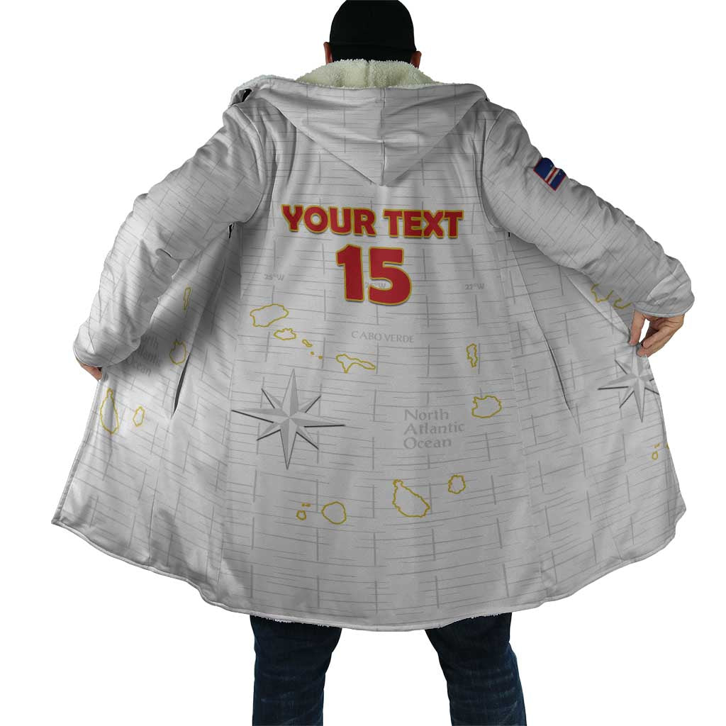 Custom Cape Verde Football Cloak Come On Tubaroes Azuis - White