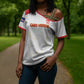 Custom Cape Verde Football Cross Shoulder Shirt Come On Tubaroes Azuis - White