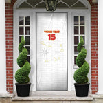 Custom Cape Verde Football Door Cover Come On Tubaroes Azuis - White