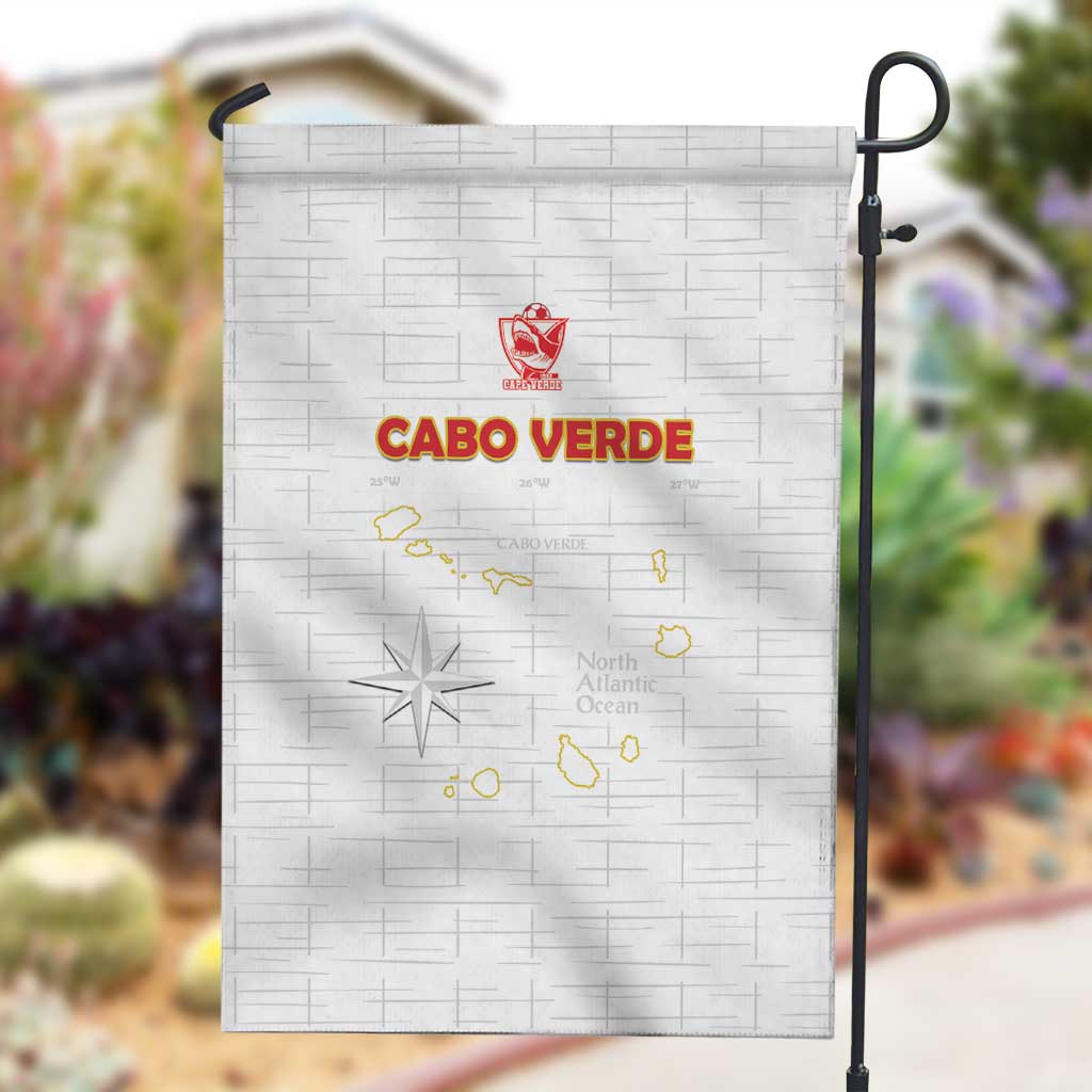 Cabo Verde Football Garden Flag Go Tubaroes Azuis Go - White - African Pride