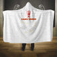 Cabo Verde Football Hooded Blanket Go Tubaroes Azuis Go - White - African Pride