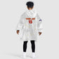 Custom Cabo Verde Football Kid Wearable Blanket Hoodie Go Tubaroes Azuis Go - White - African Pride