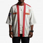 Custom Cape Verde Football Kimono Come On Tubaroes Azuis - White