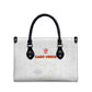 Cape Verde Football Leather Bag Come On Tubaroes Azuis - White