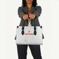 Cape Verde Football Leather Bag Come On Tubaroes Azuis - White
