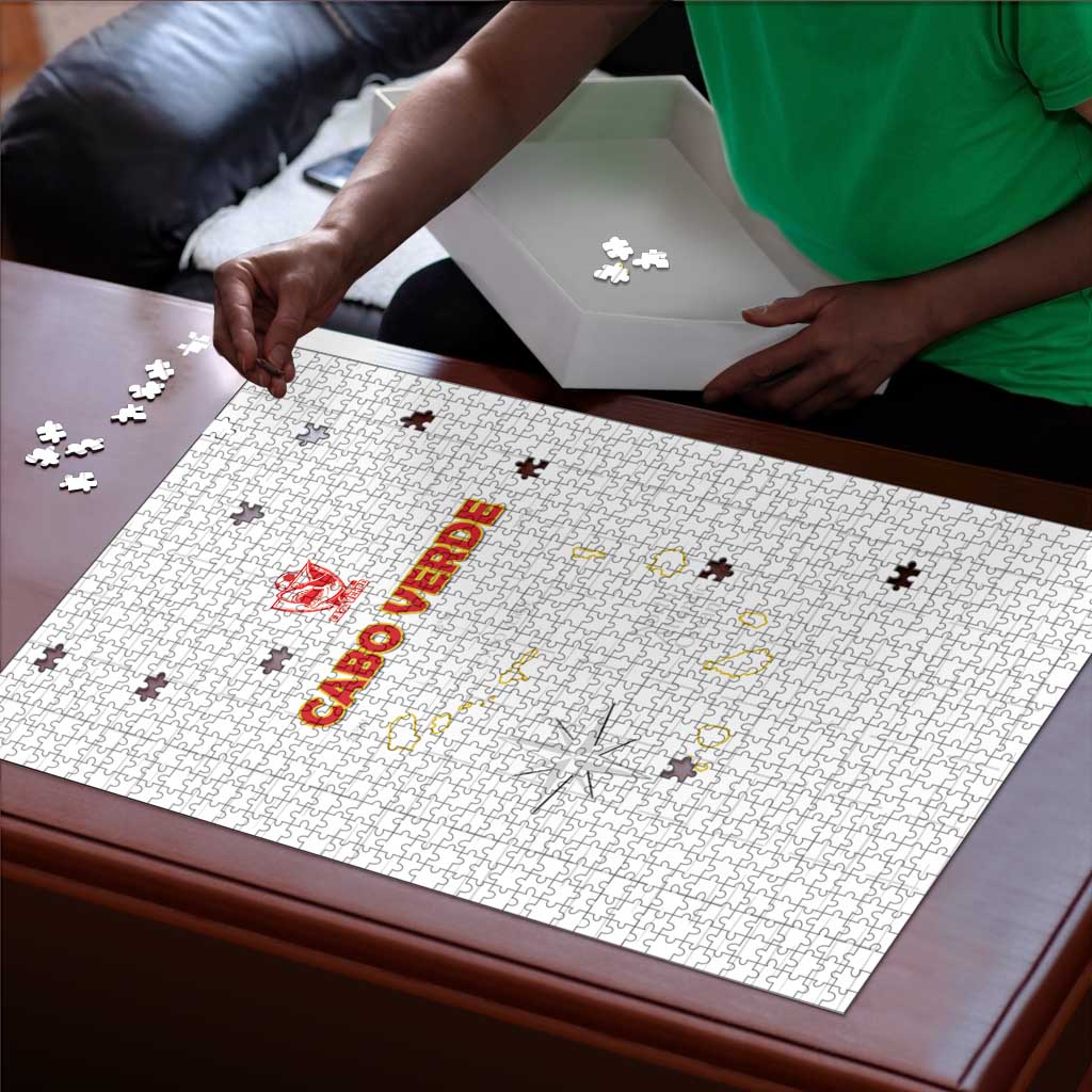 Cape Verde Football Puzzle Come On Tubaroes Azuis - White