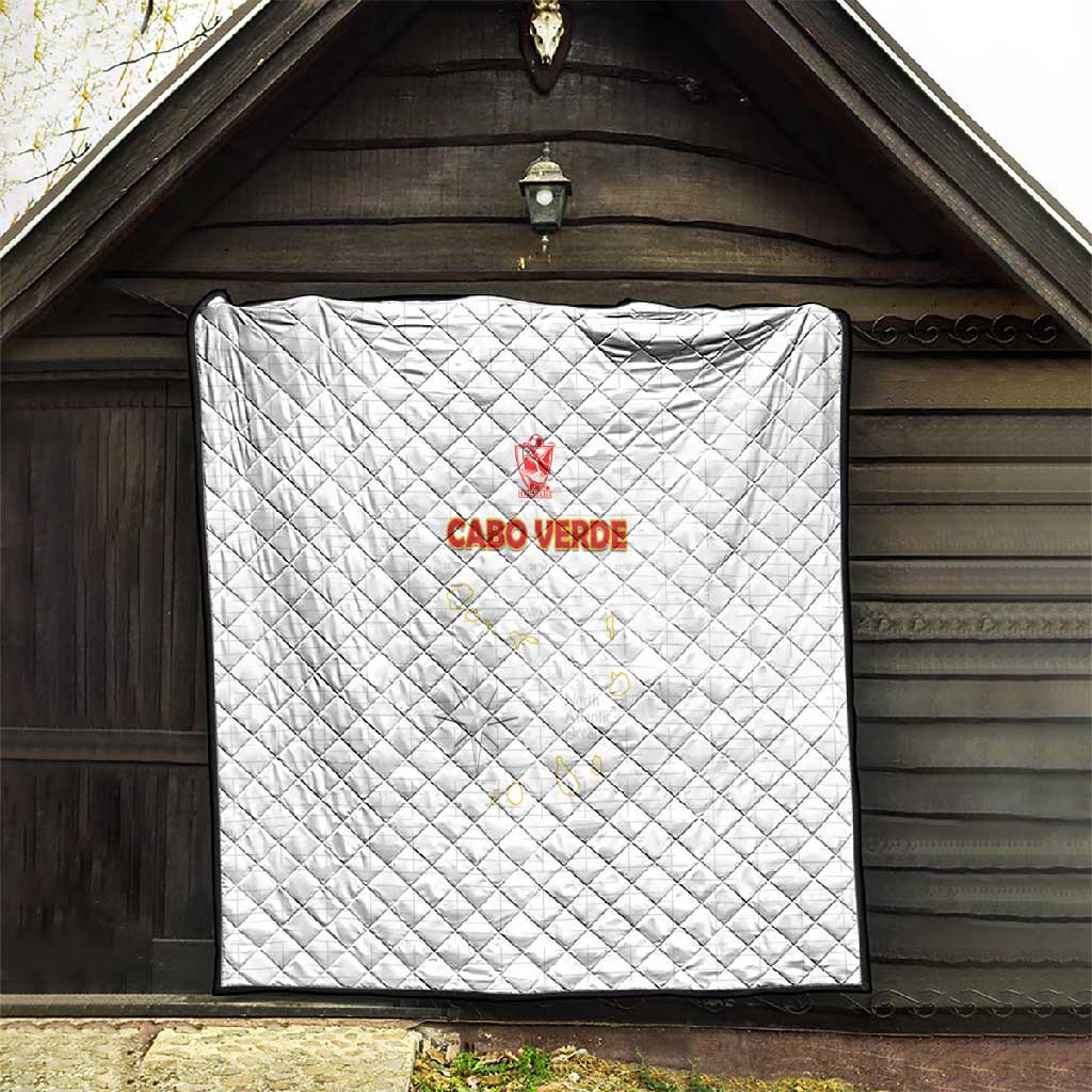 Cabo Verde Football Quilt Go Tubaroes Azuis Go - White - African Pride