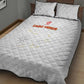 Cabo Verde Football Quilt Bed Set Go Tubaroes Azuis Go - White - African Pride