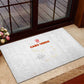 Cabo Verde Football Rubber Doormat Go Tubaroes Azuis Go - White - African Pride