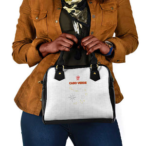 Cabo Verde Football Shoulder Handbag Go Tubaroes Azuis Go - White - African Pride