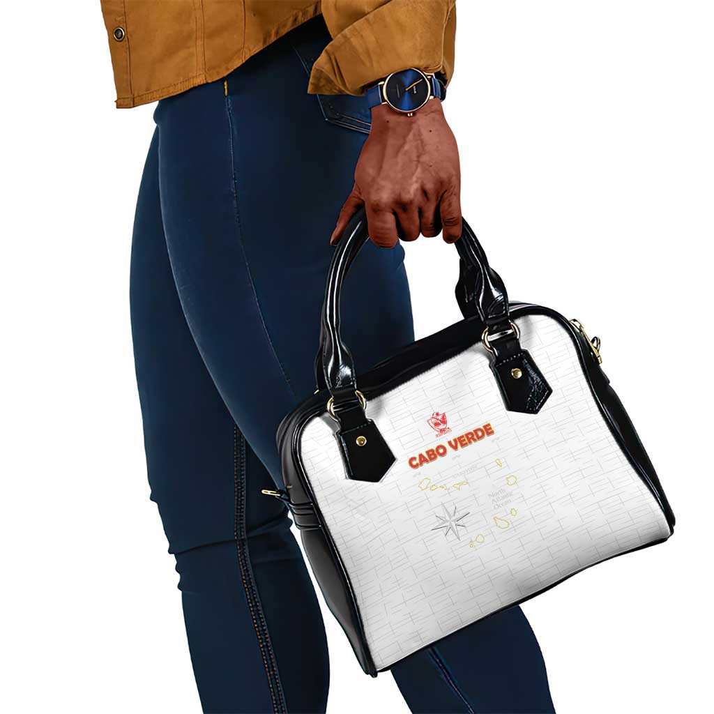 Cabo Verde Football Shoulder Handbag Go Tubaroes Azuis Go - White - African Pride