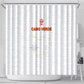 Cabo Verde Football Shower Curtain Go Tubaroes Azuis Go - White - African Pride