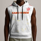 Custom Cabo Verde Football Sleeveless Hoodie Go Tubaroes Azuis Go - White - African Pride