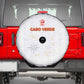 Cabo Verde Football Spare Tire Cover Go Tubaroes Azuis Go - White - African Pride