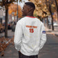 Custom Cabo Verde Football Sweatshirt Go Tubaroes Azuis Go - White - African Pride