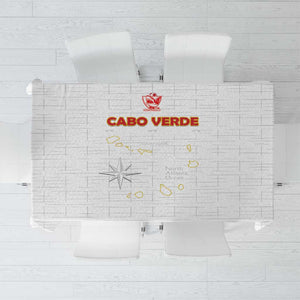 Cabo Verde Football Tablecloth Go Tubaroes Azuis Go - White - African Pride
