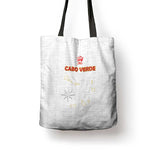 Cape Verde Football Tote Bag Come On Tubaroes Azuis - White