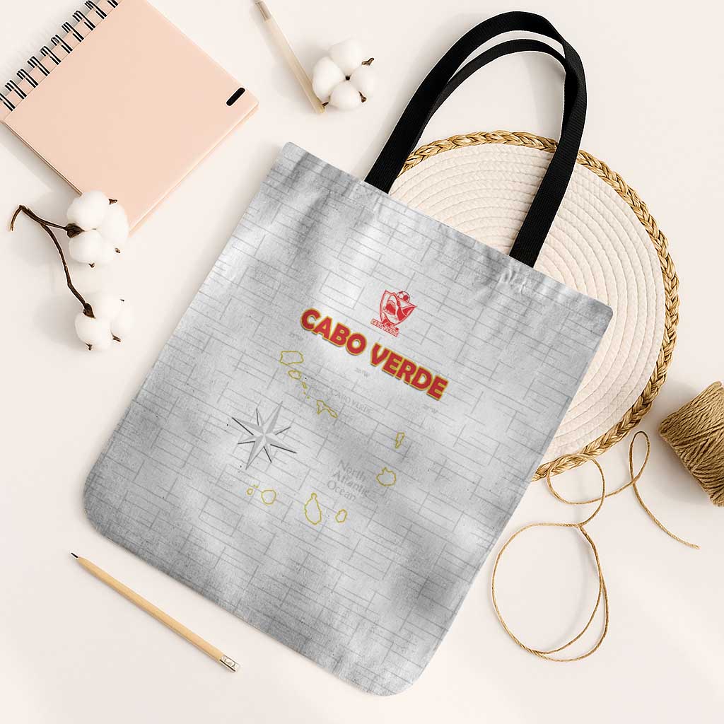 Cape Verde Football Tote Bag Come On Tubaroes Azuis - White