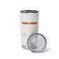 Custom Cabo Verde Football Tumbler Cup Go Tubaroes Azuis Go - White - African Pride
