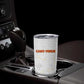 Custom Cabo Verde Football Tumbler Cup Go Tubaroes Azuis Go - White - African Pride