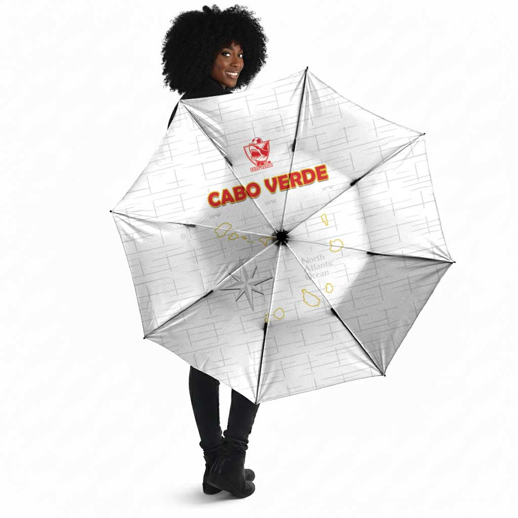 Cape Verde Football Umbrella Come On Tubaroes Azuis - White