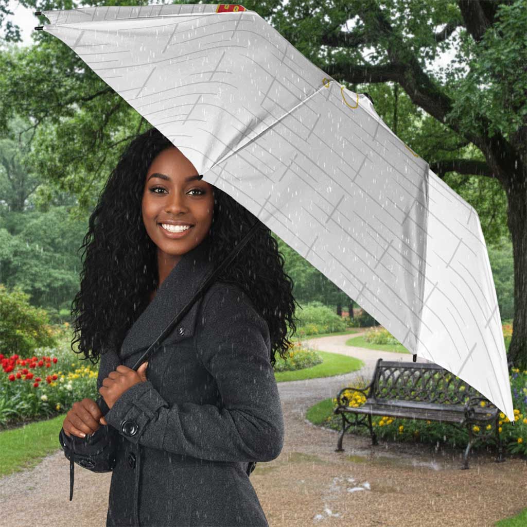 Cape Verde Football Umbrella Come On Tubaroes Azuis - White