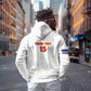 Custom Cabo Verde Football Zip Hoodie Go Tubaroes Azuis Go - White - African Pride