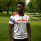 Custom Cape Verde Football Zipper Polo Shirt Come On Tubaroes Azuis - White